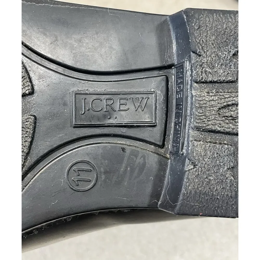 J. Crew Rain Boots Women’s Size 11 Black Chelsea Shoes Rubber Pull On Outdoors